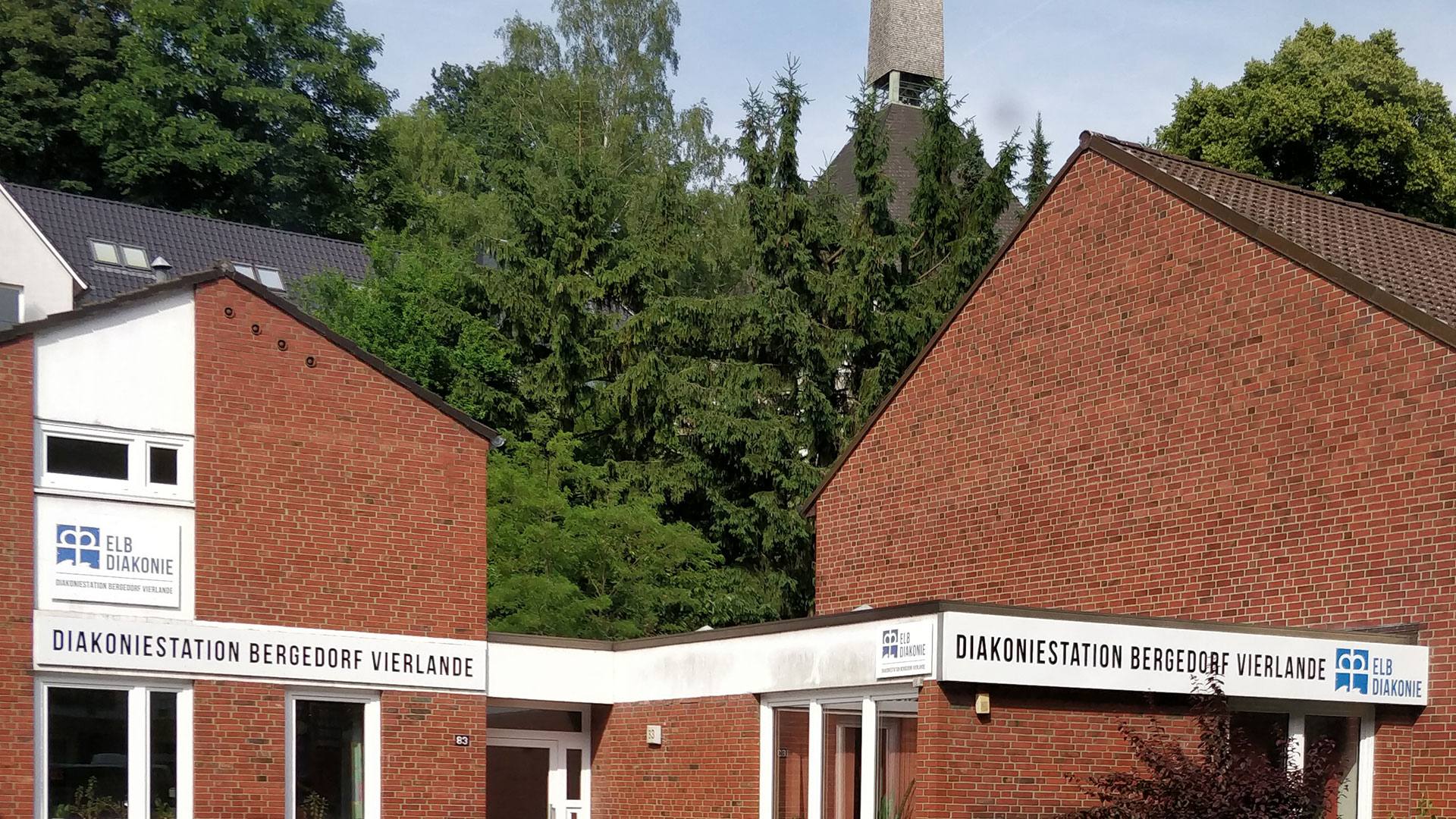 Frontansicht der Diakoniestation Bergedorf Vierlande
